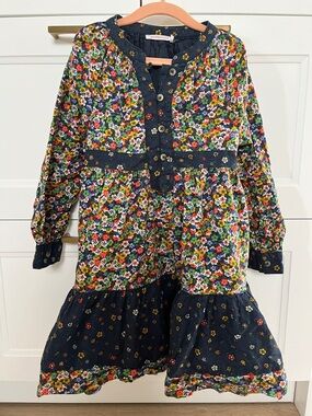 Monoprix Girls Floral Button-Front Dress